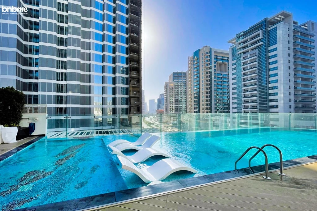 Dubai Studio | Balcony, Pool & Near Downtown