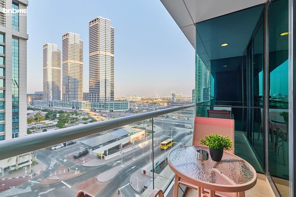 Stylish JLT Studio | Balcony, Near DMCC Metro