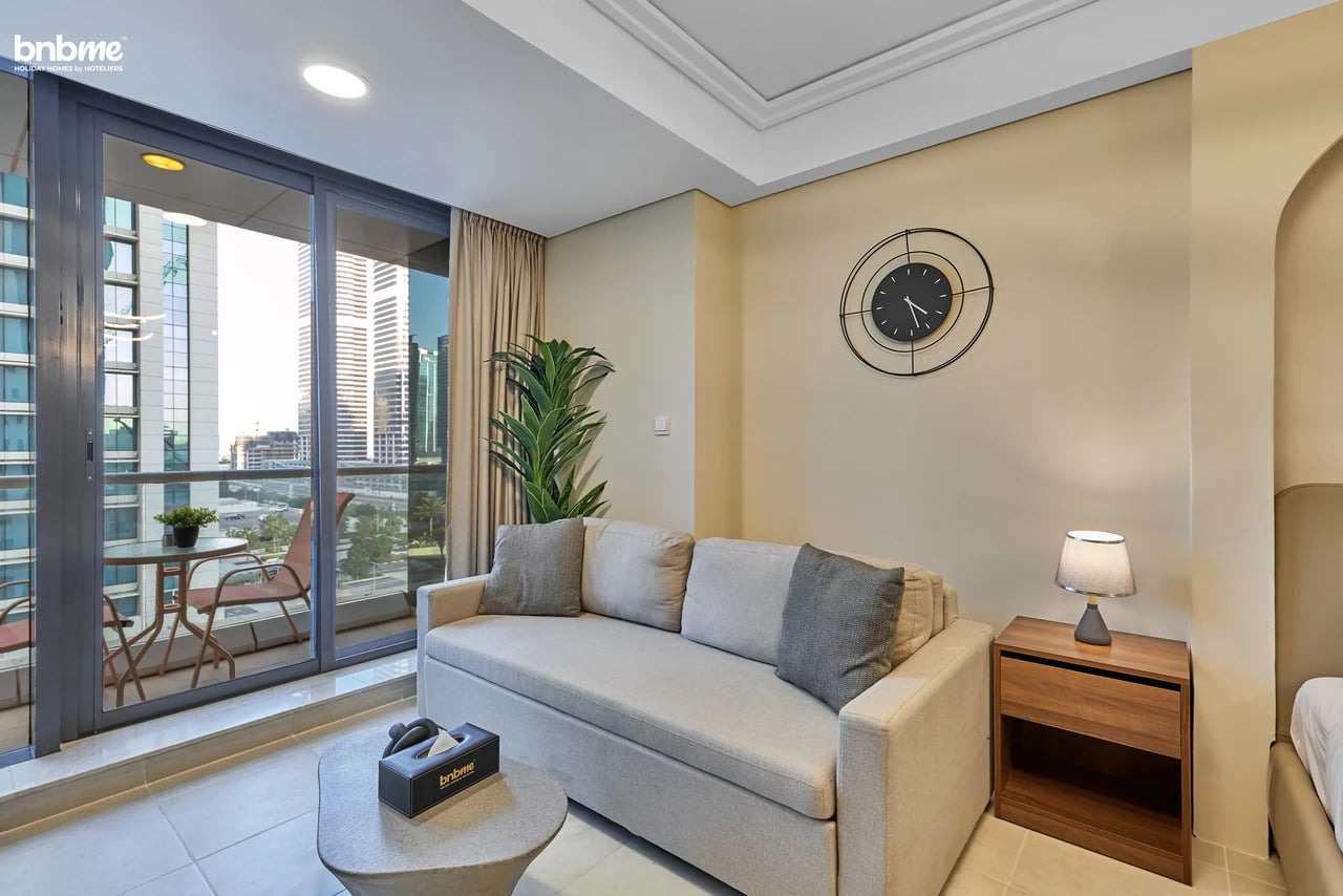 Stylish JLT Studio | Balcony, Near DMCC Metro